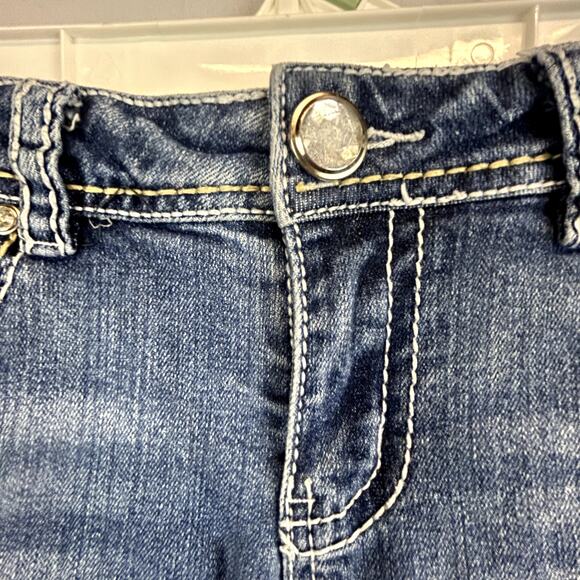 Denim Couture Women Blue Jeans Size 7.embellished pockets and fronts - Picture 7 of 10